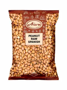 Aiva Raw Spanish Peanuts (5 LB) Bulk – Whole Unsalted Peanuts for Snacking, Cooking, and Baking | Product of USA | Spanish Premium Grade