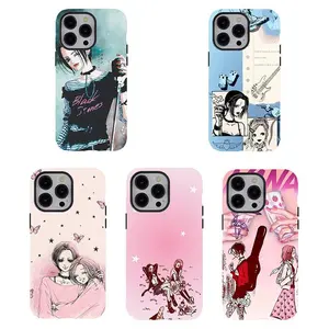 Anime Naaaana Osaki Phone Case,hachi Phone Case,Cool Phone Case,y2k Aesthetic Phone Case,Punk Girl Y2K Vintage Art,For iPhone 17 Pro Max 16 15 14 13 12 11 for Samsung S21 S22 S23 S24 S25 Phone Case,Shockproof Durable Design,Gifts For her