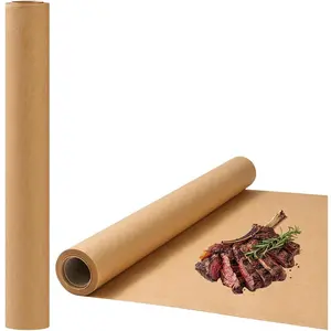 Brown Btcher Paper Roll 24'' x 150' for  Meat  Brown Paper Roll for Wrapping Packing Large Wide Btcher Roll for BBQ Grilling