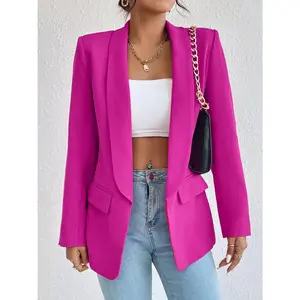 Shawl Collar Long Sleeve Blazer