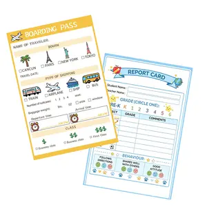 【Children's Day Gift】Two role-playing notebooks - Each notebook contains 40 pages of content. The travel agency and teacher themes make them perfect for imaginative role-playing activities.