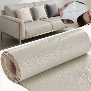 20*54/4*63 Inch Self-Adhesive Leather Sticker Patch Cuttable Sofa Repair,Litchi Grain /Fine Grain，PVC Leatherette Waterproof Upholstery Fabric,Leather Stickers Self Adhesiveleather Repair Patch,for Car Seat, Couch, Chair