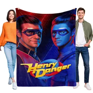 Henry Danger Blanket All-Season Microfiber Polyester Cozy Lightweight Fuzzy Throw for Home Bedroom Bed Sofa Picnic Family Friends Children Perfect Gift Christmas Present
