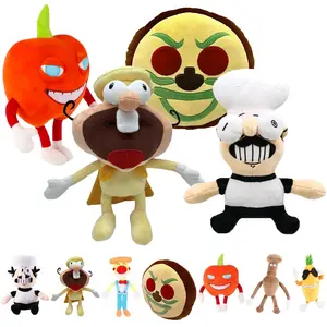 4PCS Pizza Tower Plush, Pizza Face Pizza Tower Plushies Toys for Game Fans, Birthday Christmas Easter Gifts for Fans Kids and Adults stuffed animals weighted  stuffed jellycat benny plush toy canes plush airy plush animal plushie blue polarbear  plushies