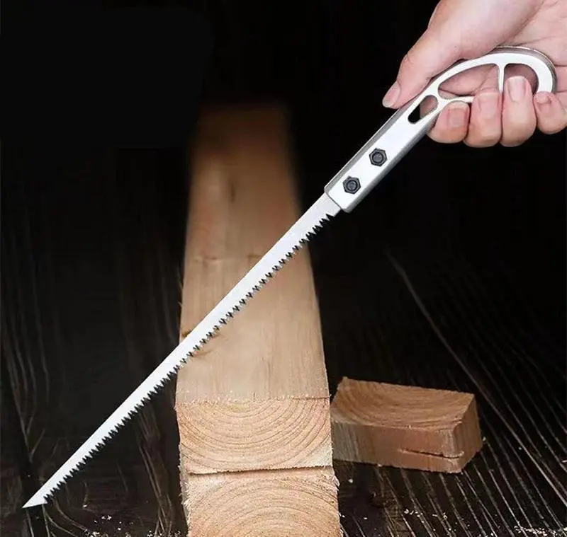 Outdoor Portable Hand Saw, 2024 New Mini WallPanel Rugged Wood working Small Saw,PortableHousehold Saw Bamboo Fine Toothed Hand Saw,Best for Camping, Gardening, Pruning Saw Foldable Tool Box