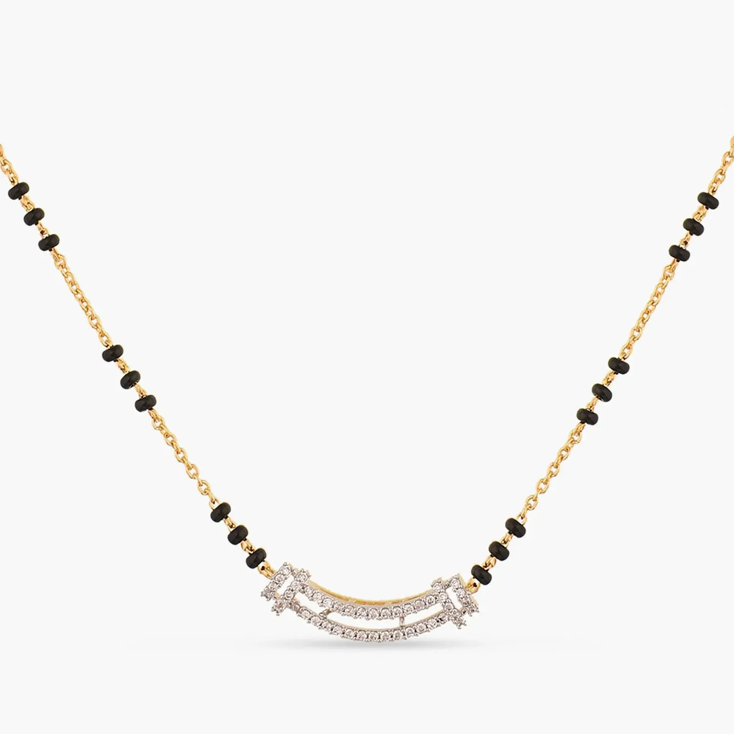 Anila CZ Silver Mangalsutra