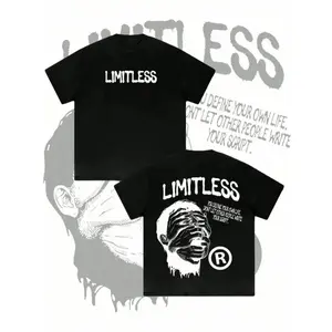 Men's Regular Fit Limitless Print Round Neck Tee, Casual Street Fashion Short Sleeve Crew Neck T-shirt for Daily Wear, Men's Top for Summer, Tropical