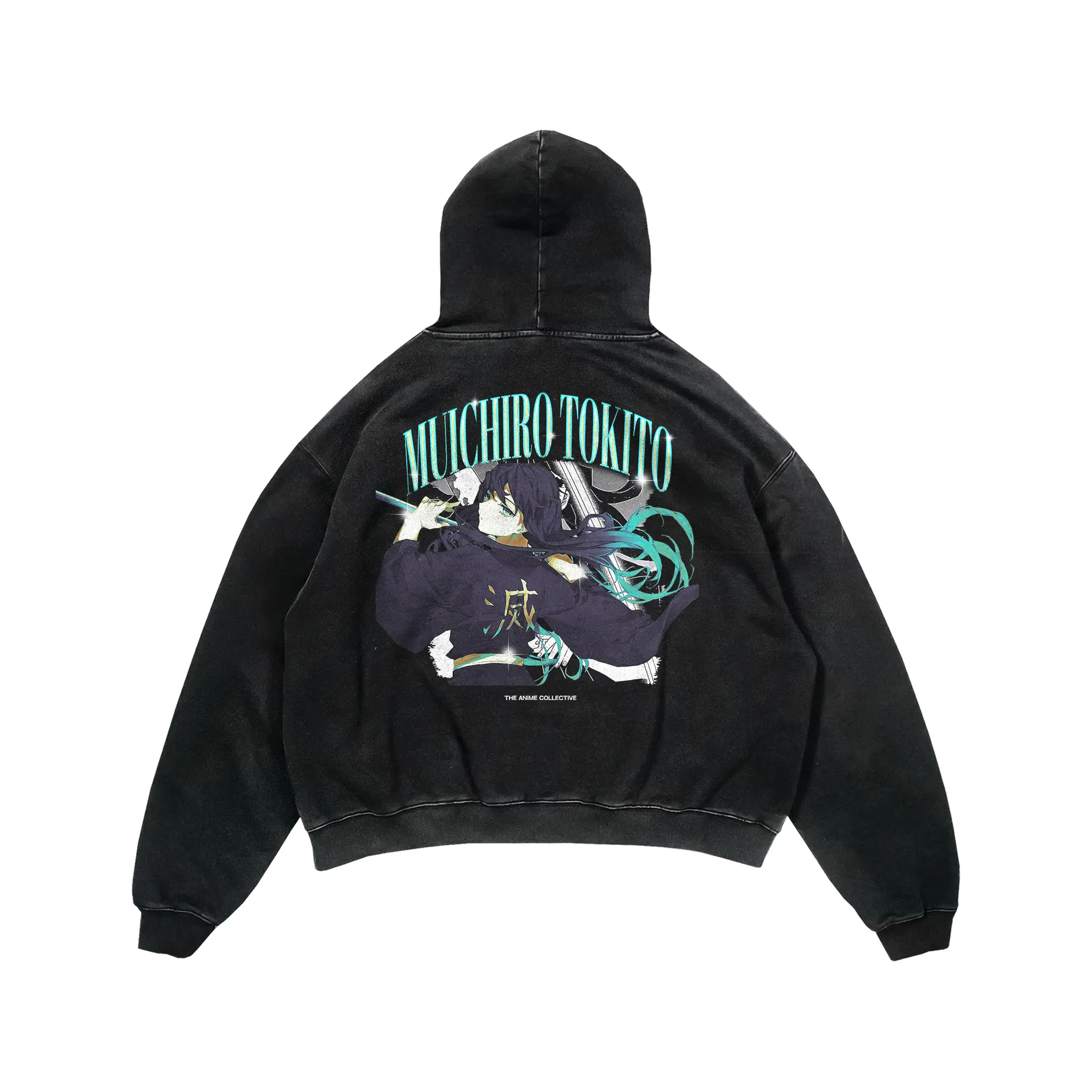 Muichiro Vintage Hoodie | Demon Slayer Anime Hoodie Graphic Streetwear Oversized Fit Fan Gift, Gift For Fan Anime