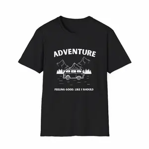 Adventure Van T-Shirt — "Feeling Good, Like I Should" Outdoor Graphic Tee
