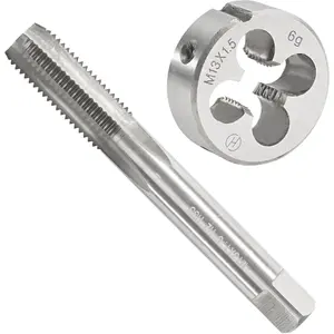 M13 x 1.5 Metric Tap and  Set, M13 X 1.5mm HSS Machine Thread Tap and M13 X 1.5mm Alloy Tool Steel Round Thread  Right Hand
