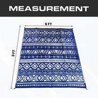 Navy & White 6 x 9 feet