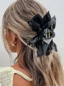 Boho Style Hair Clip with Bow Design, Perfect for Vacation & Festive Photo Shoots, Unique Accessory for Stylish Looks, Hair Accessories