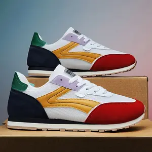 Retro Red/White stripedrunning shoes Lightweight Retro Running Shoes - Breathable Mesh & Cushioned Sole for Gym/Jogging/Walking!