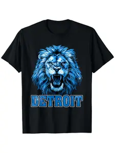 Vintage Detroit Name Styles 70S| Classic Detroit Gifts Idea T-Shirt, Fashionable Top Short Sleeve, Street Style Short T-Shirt, Comfortable Suitable for Men'S T-Shirt, Crew Collar T-Shirt, Super Soft, Breathable, Moisture Absorbent, Men'S Gift