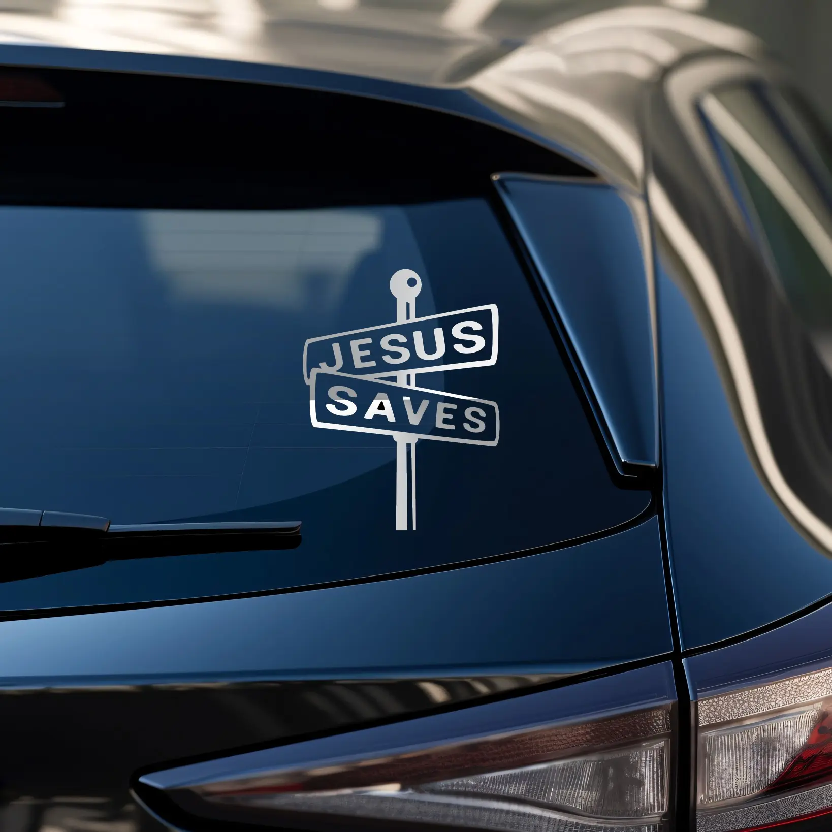 Jesus Saves Street Sign Decal for Cars & Trucks - TikTok Shop