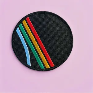3.25" ARC Raiders Geometric Embroidery Tactical Patch Badge, Sewing Accessory for Jackets, Bags, with Sci-Fi Vibe and Tactical Look, Geometric Embroidery Design