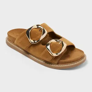 Women's Ashton Sandals with Memory Foam Insole - Universal Thread Brown 11