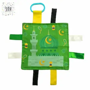 Baby Jack Muslim Baby Tag Crinkle Square Toy with Iconic Images for Sensory Stimulation and Learning Lovey Features Non-Toxic BPA-Free Toy Link
