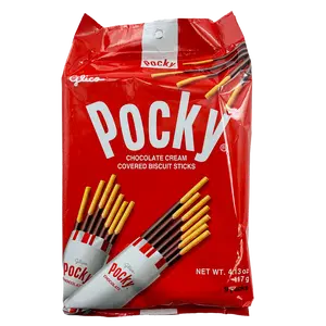 Glico Pocky Chocolate Family Size 9P 117 g  Delicious Snack Biscuit Sticks
