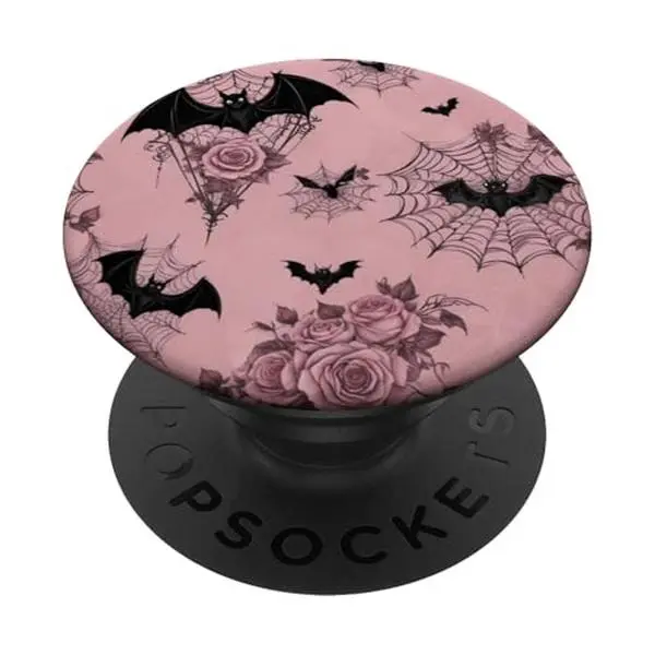 Halloween Flowers Bat Spider PopSockets Adhesive PopGrip