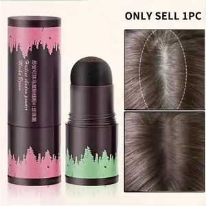 Hairline Contouring Shadow Powder Stick, Hairline Defining, Convenient Portable Natural Instant Hairline Contour Stick With Sponge Tip, Hair Makeup For Women