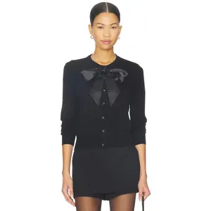 Favorite Daughter The Take A Bow Cardigan in Black