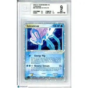 2004 Pokemon EX Team Magma vs. Team Aqua Suicune EX HOLO R #94 Low Pop BGS 9
