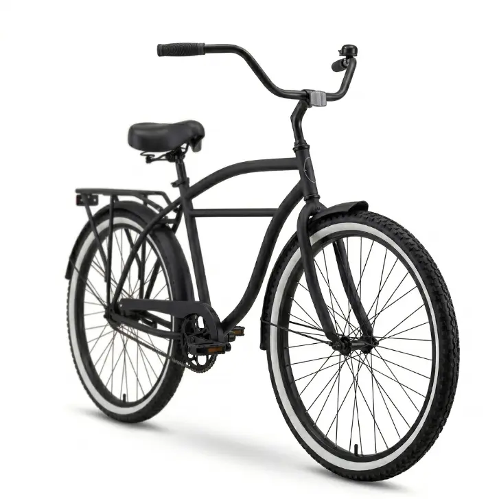 sixthreezero Around the Block Cruiser Bike - Matte Black (Pre-Assembled)