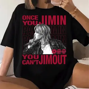 Jimin Vintage Shirt, Retro Park JM Kpop Tee, 90s Style Comfort Cotton Army Fan Gift