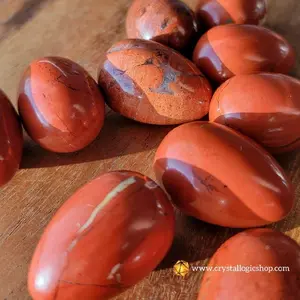 Natural Crystal Eggs - Red Jasper  Amethyst, Carnelian, Yellow Calcite, Green Aventurine, Fluorite - 20x30mm