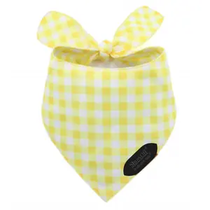 Yellow Gingham Bandana