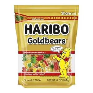 HARIBO Goldbears, Gummi Candy, 10 oz Resealable Bag, Assorted Flavors HARIBO Goldbears, Gummi Candy, 10 oz Resealable Bag, Assorted Flavors