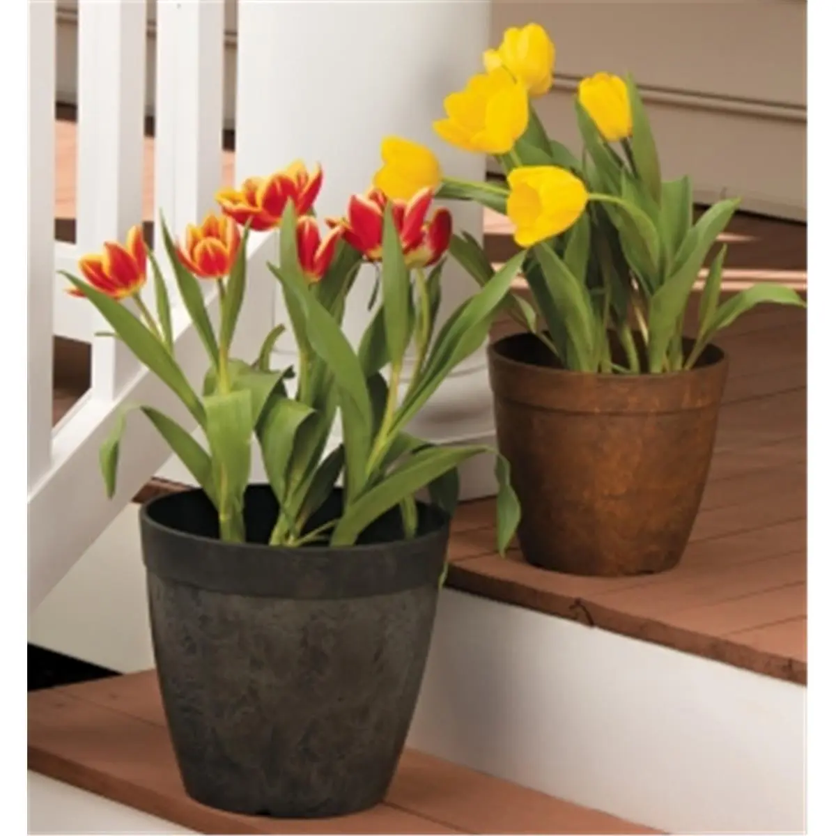 Novelty Manufacturing 246461 10 in. Round Dolce Planter - Rust, 10 Inches, 14 Lbs