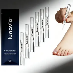 Lunavia Antifungal Pen UNDECYLENIC ACID 25% for Athlete's Foot Jock Itch & Ringworm Treatment 3ML Toe Polish Vecnythra Solution