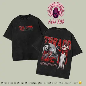 Thragg Viltrumite War - Invincible Comic Tee, Gift For Fans Merchmic Double Printed Oversize Lightweight Acid Washed Tee TV Series Graphic Tee T-Shirt, Vintage Oversized Streetwear Heavy Cotton  Seamless