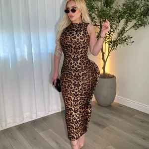Jaguar Body Hugging Maxi Dress