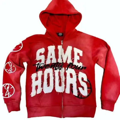 Red Graphic Hoodie Men TikTok Shop