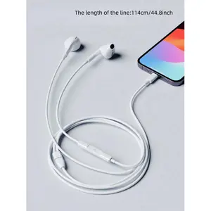 Wireless Earbuds Compatible with iPhone/iPad Lightning Interface, Music & Call Control, Volume Adjustment, Fits iPhone Models, Earbuds Bass