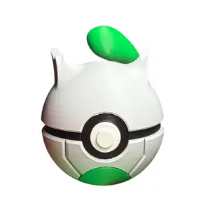 Shiny Mewtwo - Inspired 3D Printed Poke Ball Collectible