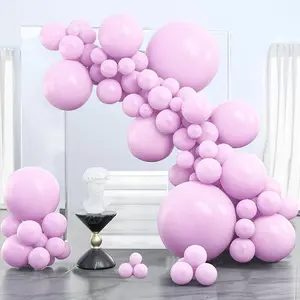 PartyWoo Baby Pink Balloons 100pcs Different Sizes of 36 18 12 10 5 Inch Pastel Light Pale Pink Balloon Arch Kit Garland for Baby Shower Gender Reveal Butterfly Birthday Party Decorations Pink-Q04