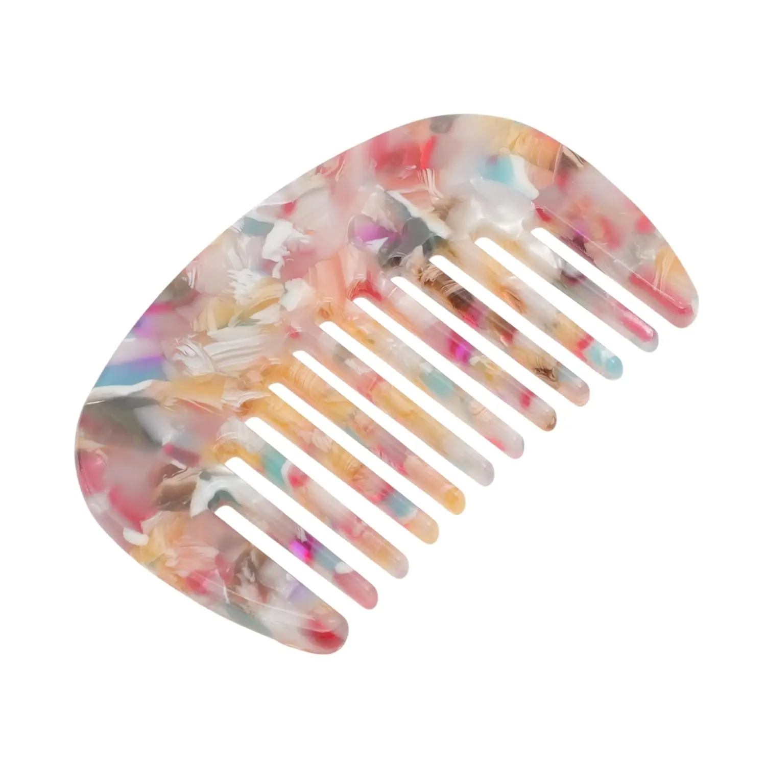 Wide Tooth Combs for Women, Anti-Static Pocket Size Comb for Thick Curly Hair, Travel Comb, Mini Comb, Wide Tooth Combs for Wet and Dry, Colorful