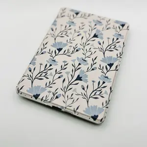 Clear Back Kindle Case with Hand Drawn Art and Detachable Cover for Versatile Reading