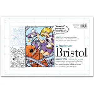 Sequential Series Bristol Pad - 11'' x 17'', Smooth, 24 Sheets