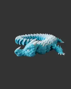 Articulated Spikey Spine Dragon – Dual Color Fidget Toy & Collectible