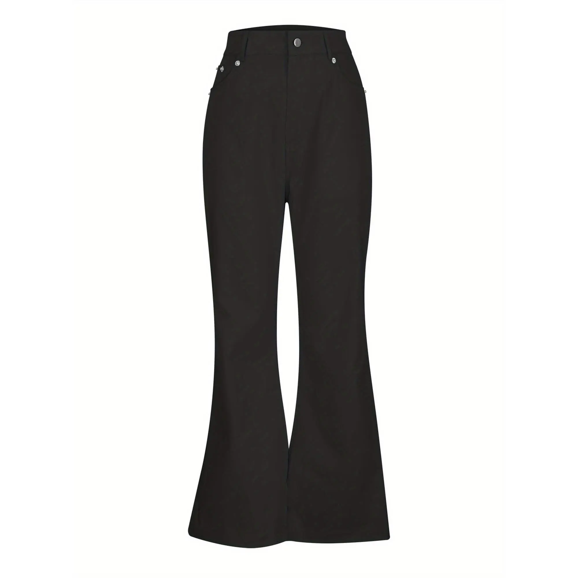 Men's Retro Red Flare Pants - Mid-Rise 70s Bell Bottom Style