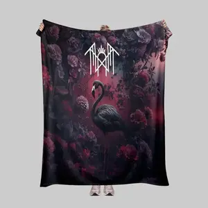 Printed In USA, Sleep Token Theme Soft Flannel Blanket, Cozy Warm Throw For Sofa Bed Office Travel, Lightweight Blanket For Adults Teens, Ideal Fan Gift For Birthday Holiday tiktokshopspringglowup