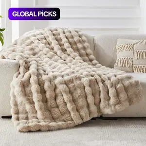 1pc Ultra-Soft Lola Blanket, Bubble Blanket, Cozy Throw Blanket, Ideal for Dormitory/bedroom/sofa Decoration, New Year Gift, Valentine's Day Blanket