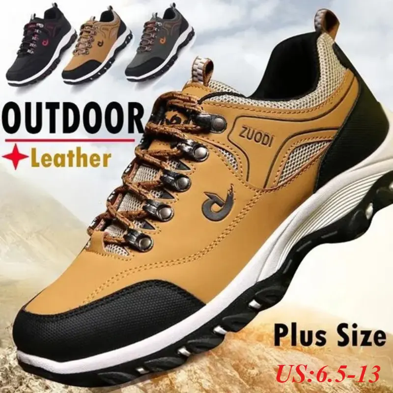 Men's Casual Lightweight Footwear, Water Resistant Shoes with Anti-Slip Tread for Outdoor Running, US Sizes, 1 Pair, Durable Outdoor Trekking, Lightweight Hiking Footwear, Men’s Shoes, Trekking Camping Shoes