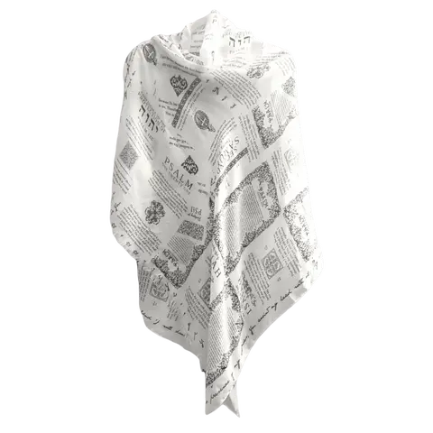 Prayer Scarves Women's Christian Religious Scarf - Casual Soft Shawl, Printed Polyester Scarf, 7 Passages About God's Protection, Psalm 91, All Seasons Encouragement Gift