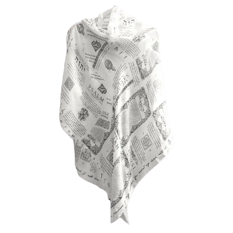 Prayer Scarves Women's Christian Religious Scarf - Casual Soft Shawl, Printed Polyester Scarf, 7 Passages About God's Protection, Psalm 91, All Seasons Encouragement Gift